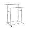 ORE International 65-in Dual Bar Adjustable Rolling Rack