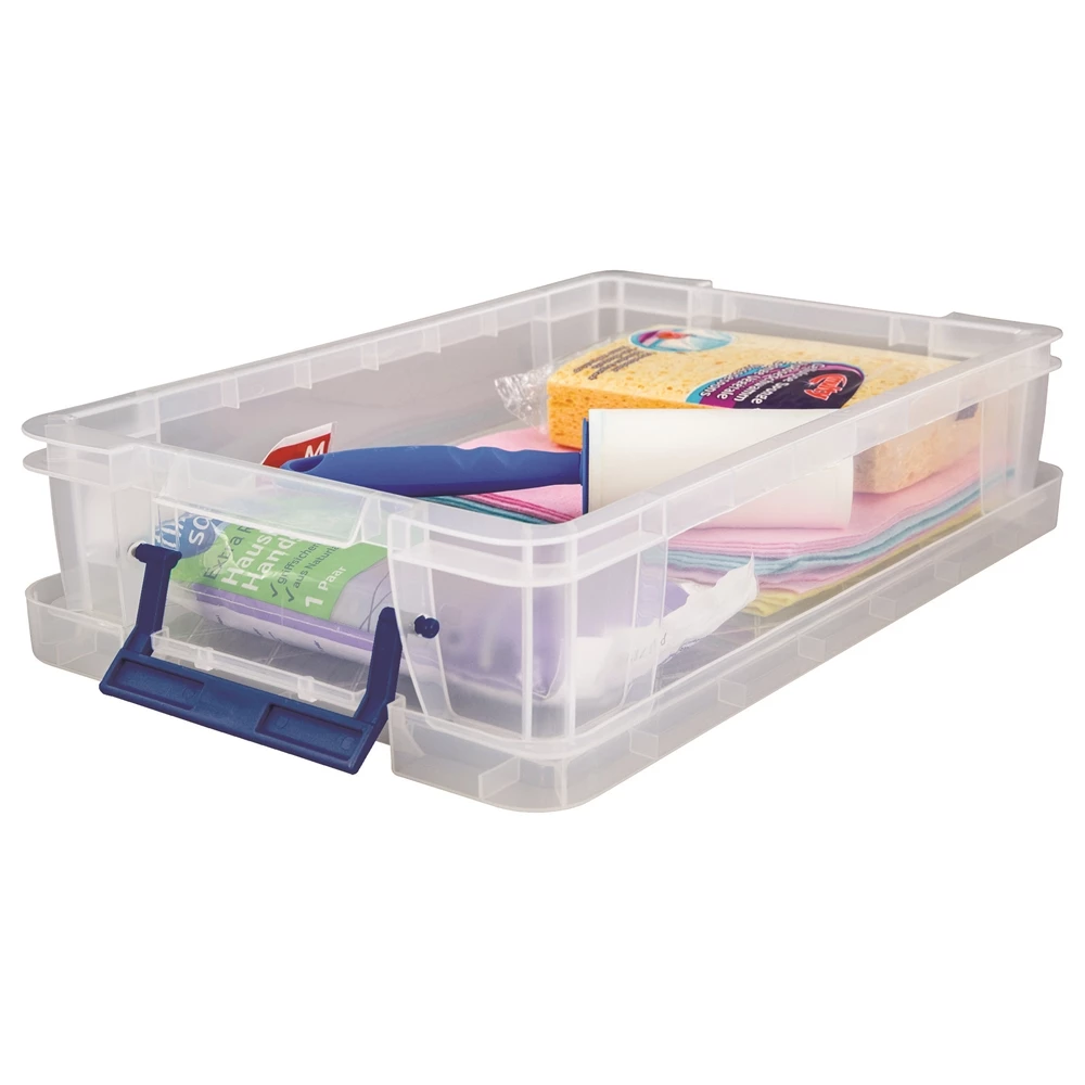 Bankers Box Clear Plastic Storage Boxes - Set Of 5 1 Bankers Box Clear Plastic Storage Boxes - Set Of 5
