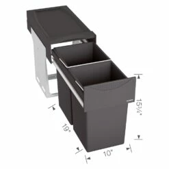 Blanco BOTTON II 15-L Plastic Pull Out Trash Can 10 Blanco BOTTON II 15-L Plastic Pull Out Trash Can -Storage Furniture Sales 2024 330992839 AlternateImage6