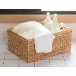 Vintiquewise 18-in X 8-in X 13-in Brown Water Hyacinth Basket - 3-Pack 10 Vintiquewise 18-in X 8-in X 13-in Brown Water Hyacinth Basket - 3-Pack -Storage Furniture Sales 2024 330993037 AlternateImage1