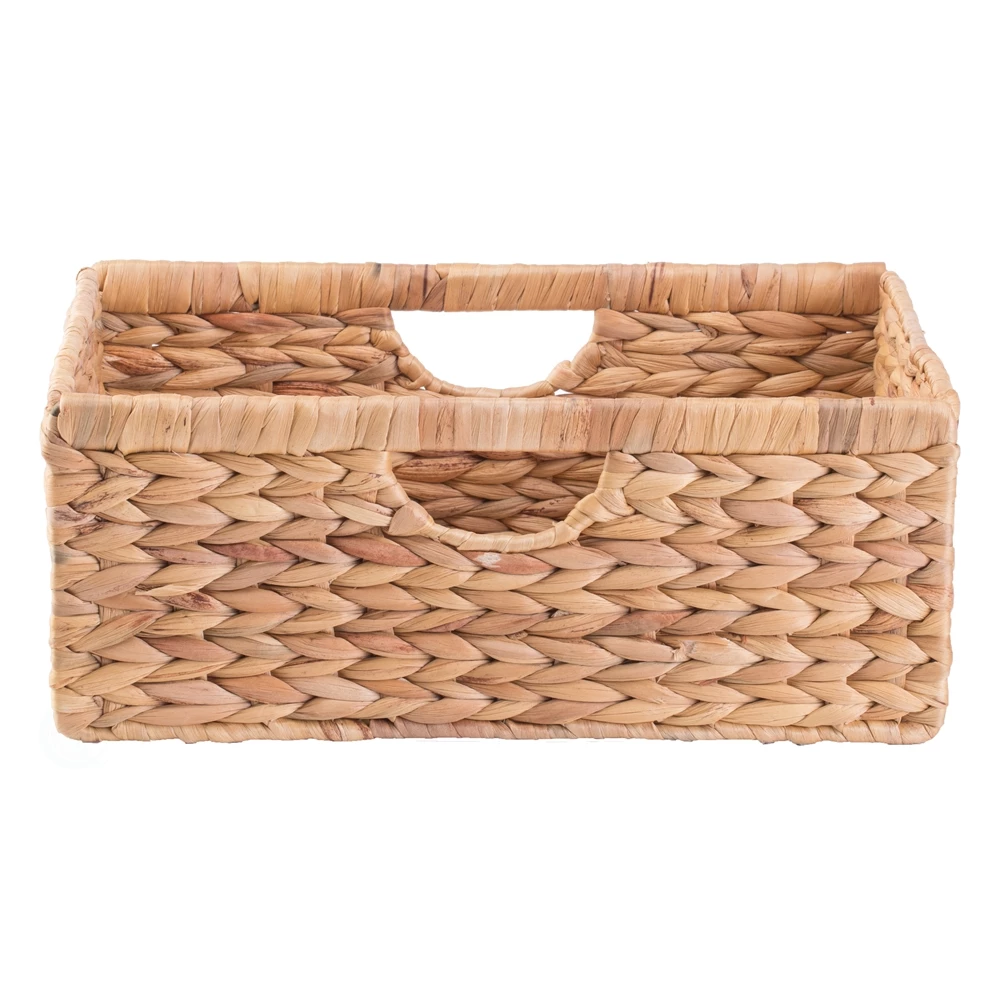 Vintiquewise 15-in X 6-in X 10-in Brown Water Hyacinth Basket - 3-Pack 2 Vintiquewise 15-in X 6-in X 10-in Brown Water Hyacinth Basket - 3-Pack - Image 2