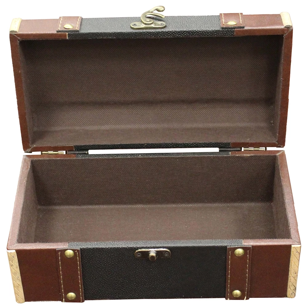 Vintiquewise 11.5-in X 5-in X 6.5-in Brown Wood Chest 3 Vintiquewise 11.5-in X 5-in X 6.5-in Brown Wood Chest - Image 3