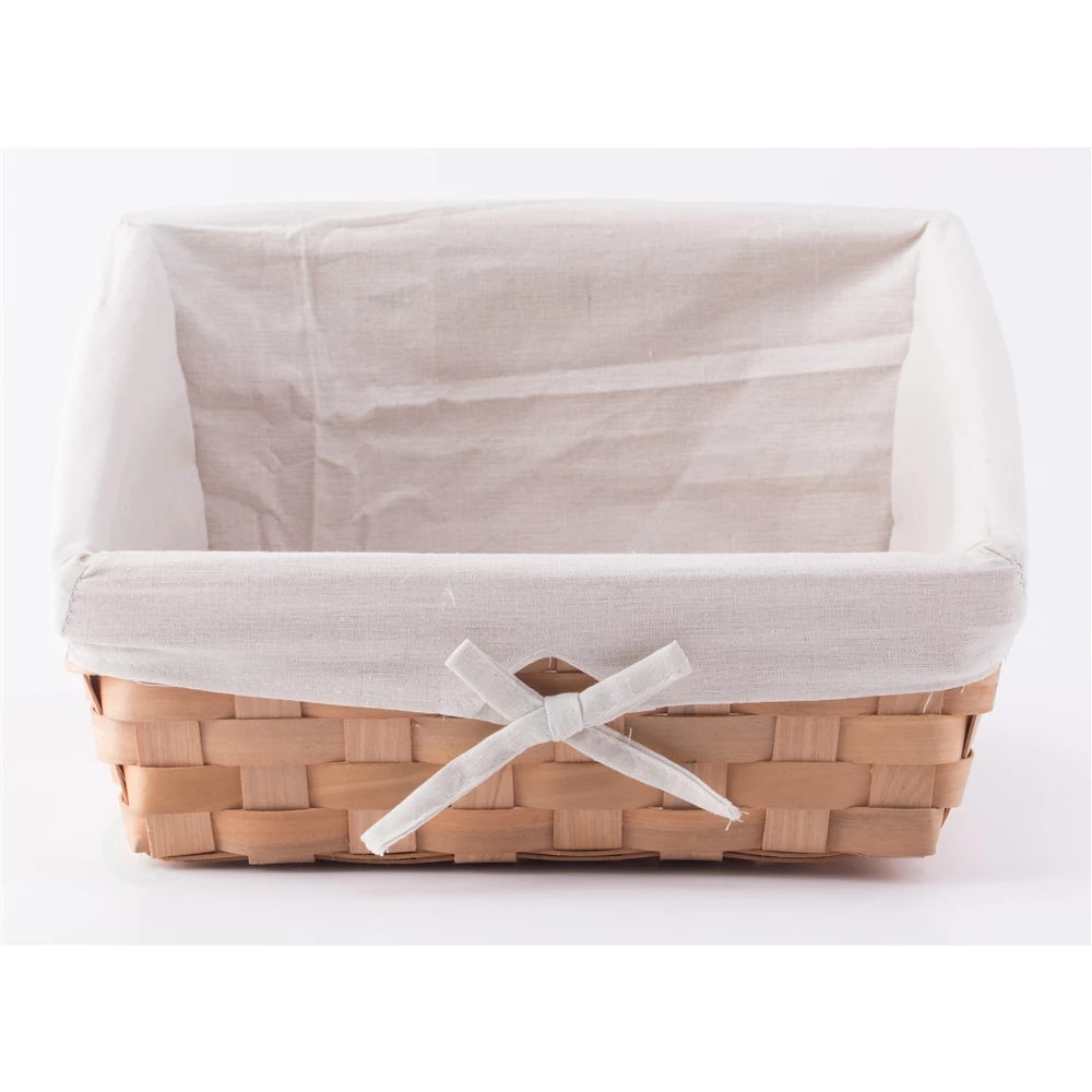 Vintiquewise 12-in X 7.5-in X 12-in Brown Wood Basket 4 Vintiquewise 12-in X 7.5-in X 12-in Brown Wood Basket - Image 4