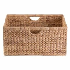 Vintiquewise 21-in X 10-in X 16-in Brown Water Hyacinth Basket -Storage Furniture Sales 2024 330993060 AlternateImage2