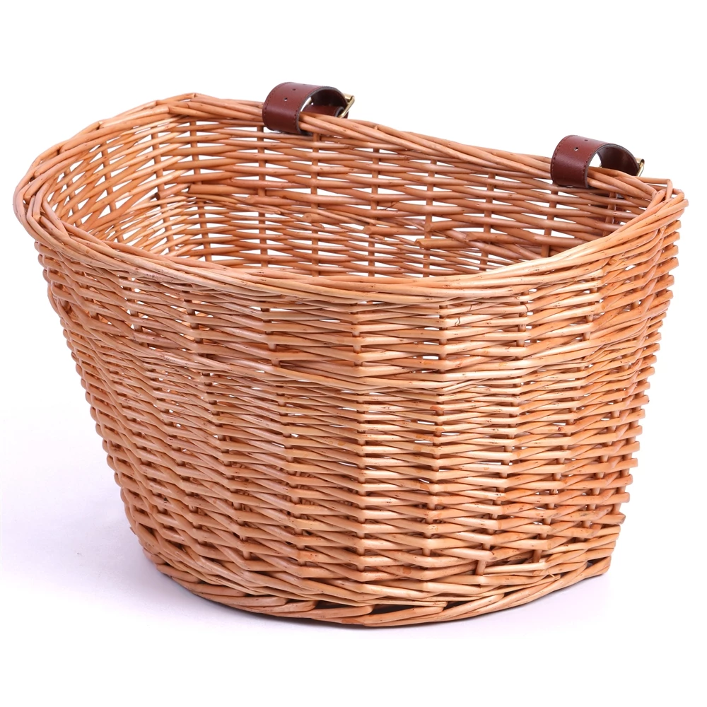 Vintiquewise 15.75-in X 9.75-in X 11.75-in Brown Wicker Basket 4 Vintiquewise 15.75-in X 9.75-in X 11.75-in Brown Wicker Basket - Image 4