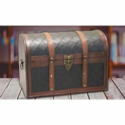 Vintiquewise 15-in X 10.5-in Brown Wood Storage Trunk -Storage Furniture Sales 2024 330993067 AlternateImage1