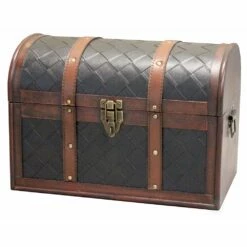 Vintiquewise 15-in X 10.5-in Brown Wood Storage Trunk -Storage Furniture Sales 2024 330993067 MainImage 001
