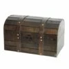 Vintiquewise 12-in X 7.3-in Brown Wood Storage Trunk