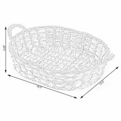 Vintiquewise 19.5-in X 5.25-in X 12.5-in Brown Seagrass Basket 9 Vintiquewise 19.5-in X 5.25-in X 12.5-in Brown Seagrass Basket -Storage Furniture Sales 2024 330993073 AlternateImage5