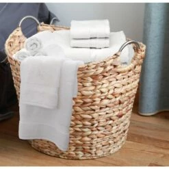 Vintiquewise 17-in X 14-in X 16-in Brown Wicker Basket -Storage Furniture Sales 2024 330993088 AlternateImage1