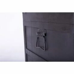 Vintiquewise 20-in X 18-in Black Wood Storage Trunk -Storage Furniture Sales 2024 330993094 AlternateImage4