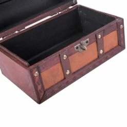 Vintiquewise 8.5-in X 5.5-in Brown Wood Storage Trunk -Storage Furniture Sales 2024 330993096 AlternateImage4