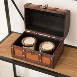 Vintiquewise 8.5-in X 5.5-in Brown Wood Storage Trunk -Storage Furniture Sales 2024 330993096 AlternateImage6