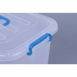 Basicwise 10-in X 8.25-in X 15-in Clear Plastic Storage Box - 6-Pack