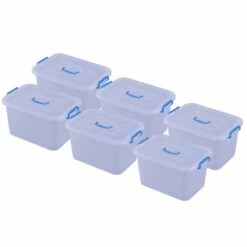 Basicwise 10-in X 8.25-in X 15-in Clear Plastic Storage Box - 6-Pack 10 Basicwise 10-in X 8.25-in X 15-in Clear Plastic Storage Box - 6-Pack -Storage Furniture Sales 2024 330993102 MainImage 001