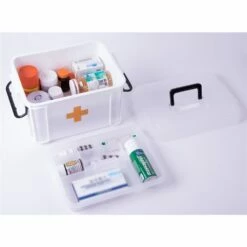 Basicwise 13-in X 7.5-in X 9-in White Plastic First Aid Kit Container -Storage Furniture Sales 2024 330993105 AlternateImage2