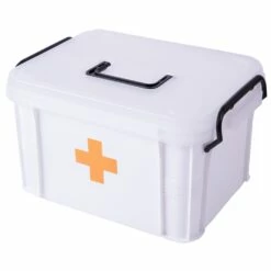 Basicwise 13-in X 7.5-in X 9-in White Plastic First Aid Kit Container -Storage Furniture Sales 2024 330993105 MainImage 001