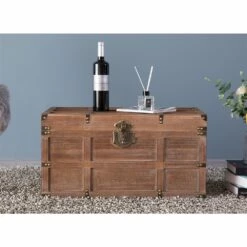Vintiquewise 27.5-in X 14.25-in Brown Wood Storage Trunk 14 Vintiquewise 27.5-in X 14.25-in Brown Wood Storage Trunk -Storage Furniture Sales 2024 330993122 AlternateImage1