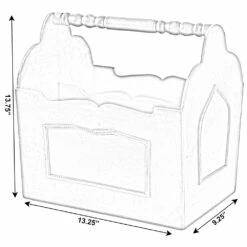 Vintiquewise 13-in X 13-in X 9.5-in Brown Wood Magazine Rack 9 Vintiquewise 13-in X 13-in X 9.5-in Brown Wood Magazine Rack -Storage Furniture Sales 2024 330993123 AlternateImage3