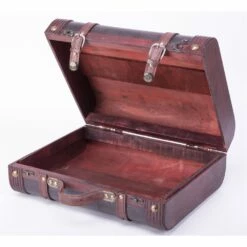 Vintiquewise 14.5-in X 12-in Brown Wood Storage Trunk -Storage Furniture Sales 2024 330993169 AlternateImage4