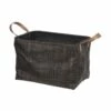 IH Casa Decor 15-in W X 10.25-in H X 9.85-in D Brown Polyester Basket