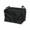 IH Casa Decor 15-in W X 10.25-in H X 9.85-in D Black Polyester Basket