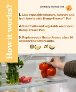 Hemp-Fresco Food Preservation Pads - 3-Pack -Storage Furniture Sales 2024 331016767 AlternateImage2