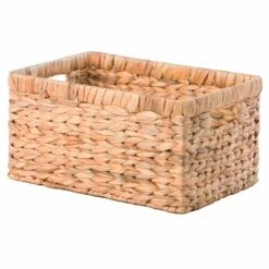 Vintiquewise 9.45-in X 7.1-in Beige Water Hyacinth Basket -Storage Furniture Sales 2024 331023379 AlternateImage2