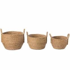 Vintiquewise 14.5-in X 11-in Brown Sea Grass Basket - Set Of 3 11 Vintiquewise 14.5-in X 11-in Brown Sea Grass Basket - Set Of 3 -Storage Furniture Sales 2024 331023411 AlternateImage5