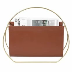 Fabulaxe 18.5-in X 15.5-in Gold Steel Magazine Rack 10 Fabulaxe 18.5-in X 15.5-in Gold Steel Magazine Rack -Storage Furniture Sales 2024 331023450 AlternateImage2