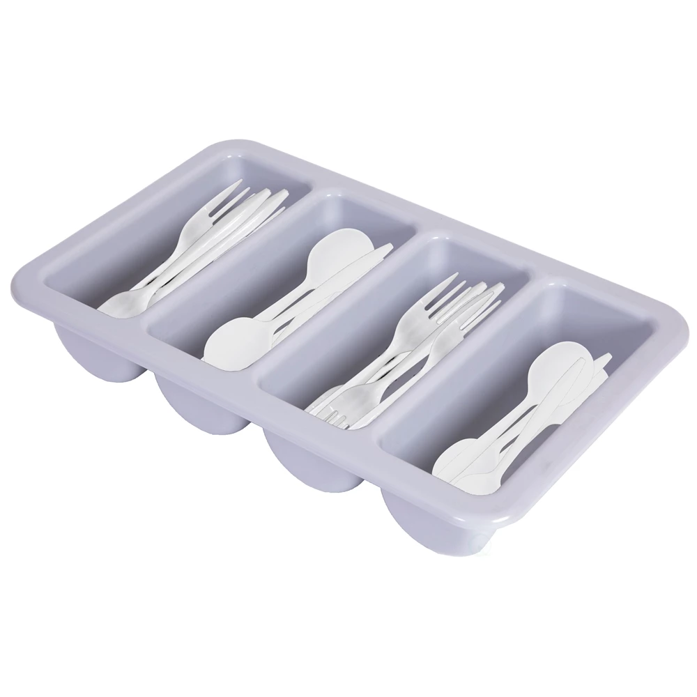 Basicwise 13-in X 21-in Plastic Cutlery Holder - Set Of 10 4 Basicwise 13-in X 21-in Plastic Cutlery Holder - Set Of 10 - Image 4