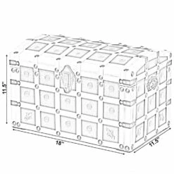 Vintiquewise 11.5-in X 11.5-in Red/White Wood Storage Trunk 15 Vintiquewise 11.5-in X 11.5-in Red/White Wood Storage Trunk -Storage Furniture Sales 2024 331023500 AlternateImage3