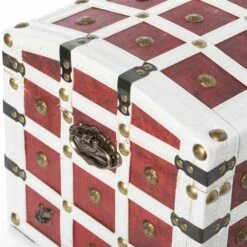 Vintiquewise 11.5-in X 11.5-in Red/White Wood Storage Trunk 13 Vintiquewise 11.5-in X 11.5-in Red/White Wood Storage Trunk -Storage Furniture Sales 2024 331023500 AlternateImage6