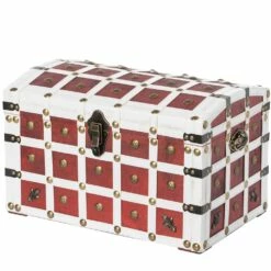 Vintiquewise 11.5-in X 11.5-in Red/White Wood Storage Trunk 12 Vintiquewise 11.5-in X 11.5-in Red/White Wood Storage Trunk -Storage Furniture Sales 2024 331023500 MainImage 001