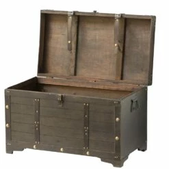 Vintiquewise 31.5-in X 19.75-in Brown Wood Storage Trunk -Storage Furniture Sales 2024 331023521 AlternateImage5