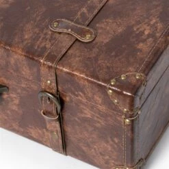 Vintiquewise 23-in X 8.25-in Brown Faux Leather Storage Trunk - Set Of 2 10 Vintiquewise 23-in X 8.25-in Brown Faux Leather Storage Trunk - Set Of 2 -Storage Furniture Sales 2024 331023525 AlternateImage6