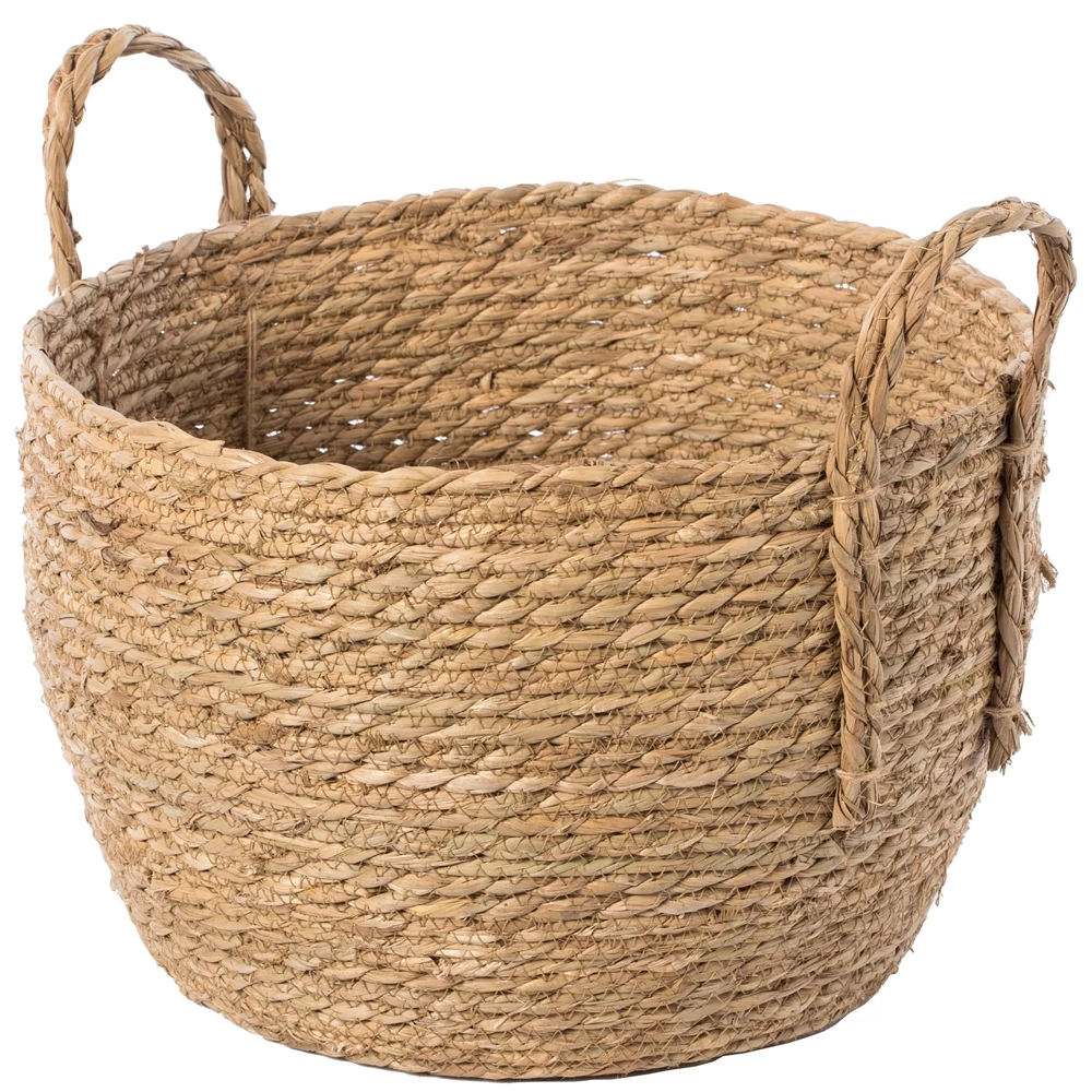Vintiquewise 13-in X 9.25-in Brown Woven Paper Cord Basket 2 Vintiquewise 13-in X 9.25-in Brown Woven Paper Cord Basket - Image 2