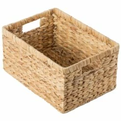 Vintiquewise 11-in X 7.9-in Beige Water Hyacinth Basket 8 Vintiquewise 11-in X 7.9-in Beige Water Hyacinth Basket -Storage Furniture Sales 2024 331023581 AlternateImage5