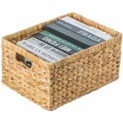 Vintiquewise 11-in X 7.9-in Beige Water Hyacinth Basket 9 Vintiquewise 11-in X 7.9-in Beige Water Hyacinth Basket -Storage Furniture Sales 2024 331023581 MainImage 001