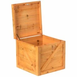 Vintiquewise 16.5-in X 15.25-in Brown Wood Storage Trunk -Storage Furniture Sales 2024 331023655 AlternateImage5