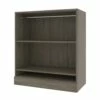 Bestar Versatile 36-in Low Shelving Unit With Rod In Walnut Grey