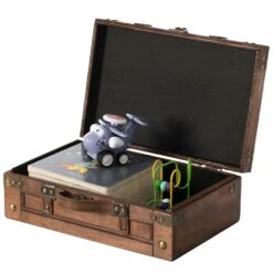 Vintiquewise Small Wooden Storage Trunk With Faux Leather Belt - Brown -Storage Furniture Sales 2024 331030271 MainImage 001