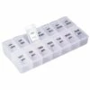 Basicwise Clear Plastic Pill Organizer