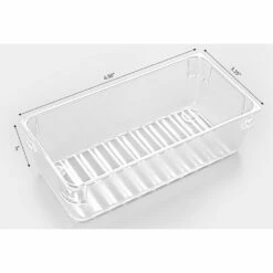 Basicwise 3.5-in X 6.5-in Clear Plastic Multi-Use Insert Drawer Organizers - Set Of 3 -Storage Furniture Sales 2024 331030395 AlternateImage3