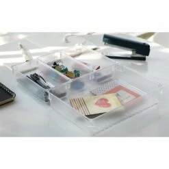 Basicwise Clear Plastic Multi-Use Insert Drawer Organizers - Set Of 4 -Storage Furniture Sales 2024 331030468 AlternateImage1
