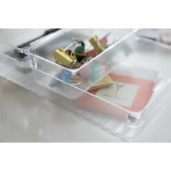 Basicwise Clear Plastic Multi-Use Insert Drawer Organizers - Set Of 4 -Storage Furniture Sales 2024 331030468 AlternateImage3