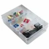 Basicwise Clear Plastic Multi-Use Insert Drawer Organizers - Set Of 4