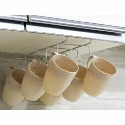 Basicwise Metal Under Cabinet Kitchen Utensil Holder
