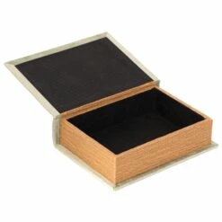 Vintiquewise 7-in W X 9-in H X 2-in D Light Green Wooden Book Shaped Box -Storage Furniture Sales 2024 331030492 AlternateImage6