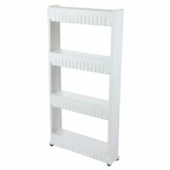 Basicwise Slim 4-Shelf Storage Cabinet Organizer 7 Basicwise Slim 4-Shelf Storage Cabinet Organizer -Storage Furniture Sales 2024 331030549 AlternateImage1